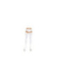 LEG AVENUE - COLLANT BIANCO OPACO CON FINITURA VOLANT E FIOCCO