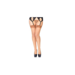 LEG AVENUE - CALZE VELATE MARRONE TAGLIA UNICA