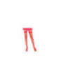 LEG AVENUE - CALZAMAGLIA A RETE IN NYLON ROSSO