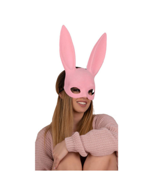 LIVCO CORSETTI FASHION - KOHU RABBIT ROSA MJ009 MASCHERINA TAGLIA UNICA