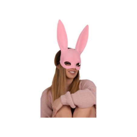 LIVCO CORSETTI FASHION - KOHU RABBIT ROSA MJ009 MASCHERINA TAGLIA UNICA